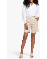 NYDJ - Relaxed Stretch Linen Blend Shorts - Lyst