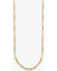 Orelia - Open Link Chain Long Necklace - Lyst