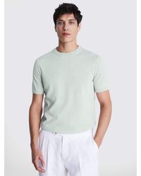 Moss - Linen Blend T-shirt - Lyst