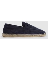 Reiss - Cannes Suede Espadrille - Lyst