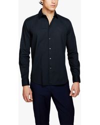 Sisley - Slim Fit Long Sleeve Shirt - Lyst