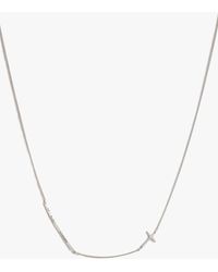 AllSaints - Cross Curb Chain Carabiner Clasp Necklace - Lyst