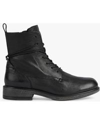 Geox - Catria Leather Lace Up Ankle Boots - Lyst