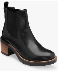 Ravel - Bray Leather Block Heel Ankle Boots - Lyst