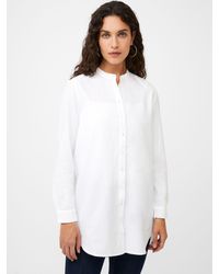 Great Plains - Core Oxford Longline Cotton Shirt - Lyst