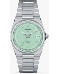 Tissot - T1372101109100 Prx Powermatic 80 Date Bracelet Strap Watch - Lyst