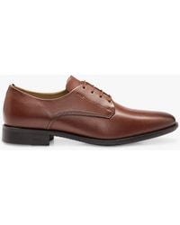 BOSS - Boss Colby Leather Derby Shoes - Lyst