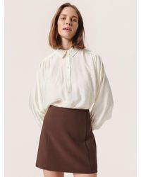Soaked In Luxury - Lilley Loose Fit 3/4 Sleeve Shirt - Lyst