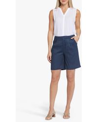 NYDJ - Relaxed Stretch Linen Blend Shorts - Lyst