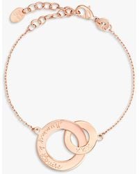 Merci Maman - Personalised Intertwined Chain Bracelet - Lyst