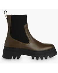 Whistles - Hatton Chunky Leather Chelsea Boots - Lyst