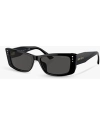 Jimmy Choo - Jc5002bu Rectangular Sunglasses - Lyst