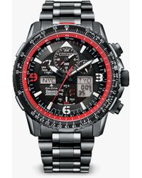 Citizen - Jy8087-51e Limited Edition Red Arrows Skyhawk A.t Chronograph Bracelet Strap Watch - Lyst