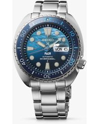 Seiko - Srpk01k1 Prospex Great Blue Turtle Scuba Padi Special Edition Bracelet Strap Watch - Lyst