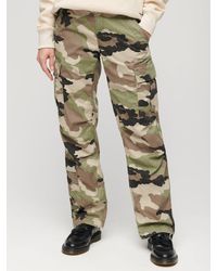 Superdry - Low Rise Straight Cargo Pants - Lyst