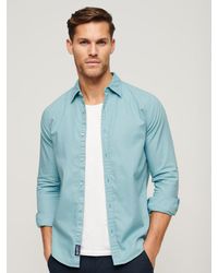 Superdry - Overdyed Organic Cotton Long Sleeve Shirt - Lyst