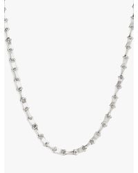 AllSaints - Chain Link Carabiner Clasp Necklace - Lyst