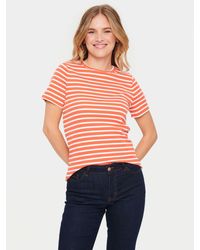 Saint Tropez - Aster Short Sleeve Stripe T-shirt - Lyst