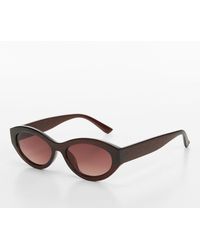 Mango - Marina Oval Sunglasses - Lyst