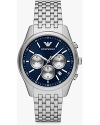Emporio Armani - Chronograph Bracelet Strap Watch - Lyst