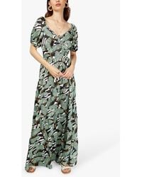 Somerset by Alice Temperley Banana Leaf Print Maxi Dress - Multicolour