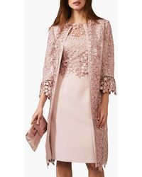 Phase Eight Mariposa Lace Coat - Pink