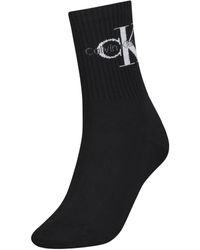 Calvin Klein - Ribbed Logo Socks - Lyst