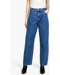Sisley - Loose Fit Front Pleat Jeans - Lyst