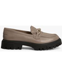 John Lewis - Glowing Leather Chunky Platform Loafers - Lyst