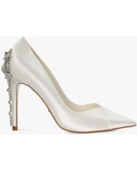 Dune - Bridal Collection Auras Embellished High Heel Court Shoes - Lyst