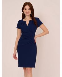 Adrianna Papell - Knit Crepe Pencil Dress - Lyst