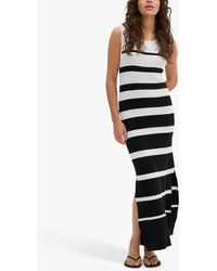 My Essential Wardrobe - Zeke Rib Knit Striped Bodycon Maxi Dress - Lyst