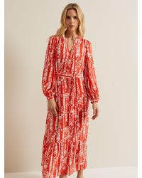 Phase Eight - Louisa Abstract Print Maxi Dress - Lyst
