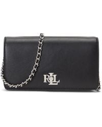 Ralph Lauren - Lauren Tech Leather Chain Strap Cross Body Bag - Lyst