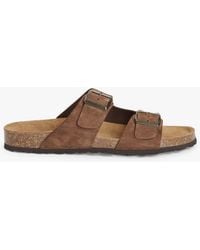 John Lewis - Two Strap Footbed Suede Sandals - Lyst