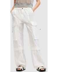 AllSaints - Barbara Organic Cotton Cargo Trousers - Lyst