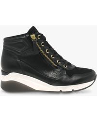 wide fit hi top trainers