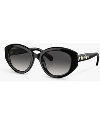 Swarovski - Sk6005 Embellished Irregular Sunglasses - Lyst