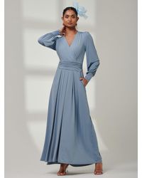Jolie Moi - Guilia Long Sleeve Maxi Dress - Lyst
