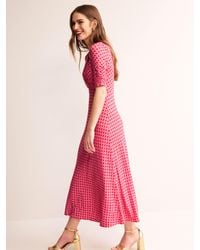 Boden - Rebecca Diamond Print Midi Jersey Dress - Lyst