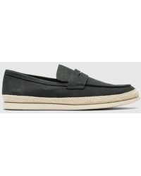 Rodd & Gunn - Huaraki Jute Detail Leather Loafers - Lyst
