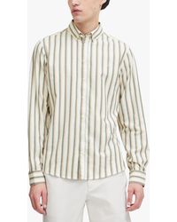 Casual Friday - Anton Long Sleeve Striped Shirt - Lyst