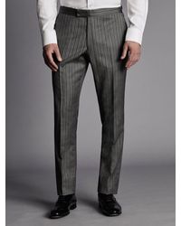 Charles Tyrwhitt - Morning Stripe Slim Fit Suit Trousers - Lyst