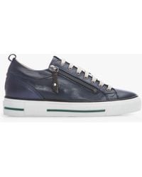 Moda In Pelle - Brayleigh Leather Zip Up Trainers - Lyst