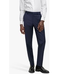 BOSS - Leon Regular Fit Wool Blend Suit Trousers - Lyst