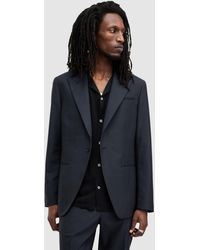 AllSaints - Howling Relaxed Fit Wool Blend Suit Jacket - Lyst