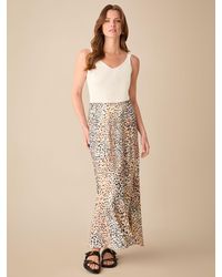 Ro&zo - Petite Leopard Print Maxi Skirt - Lyst