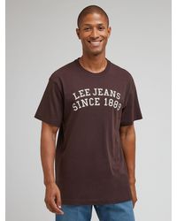 Lee Jeans - Logo Jeans 1889 Short Sve T-shirt - Lyst