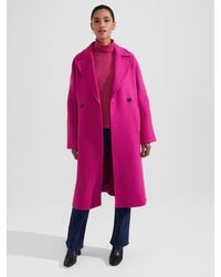 Hobbs - Carine Wool Blend Relaxed Fit Coat - Lyst