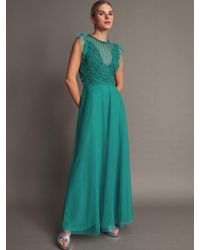 Monsoon - Irina Hand-embellished Maxi Dress Green - Lyst